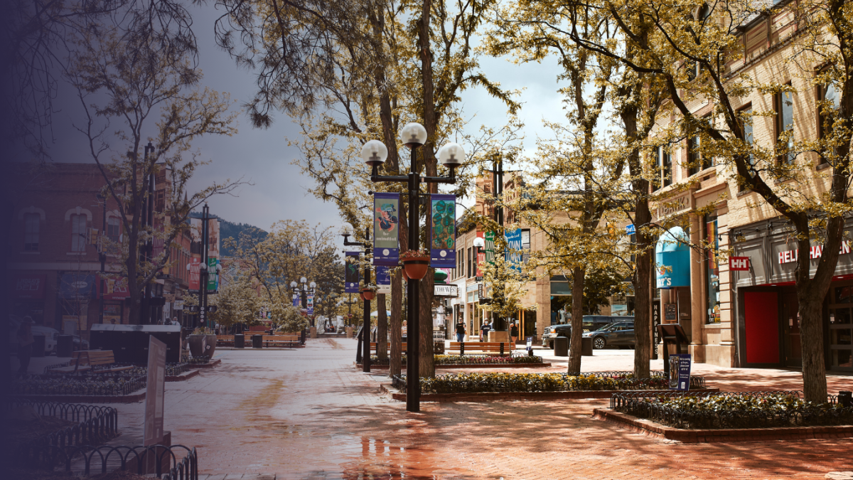 Scenic view of Boulder, Colorado reflecting calm and refined living